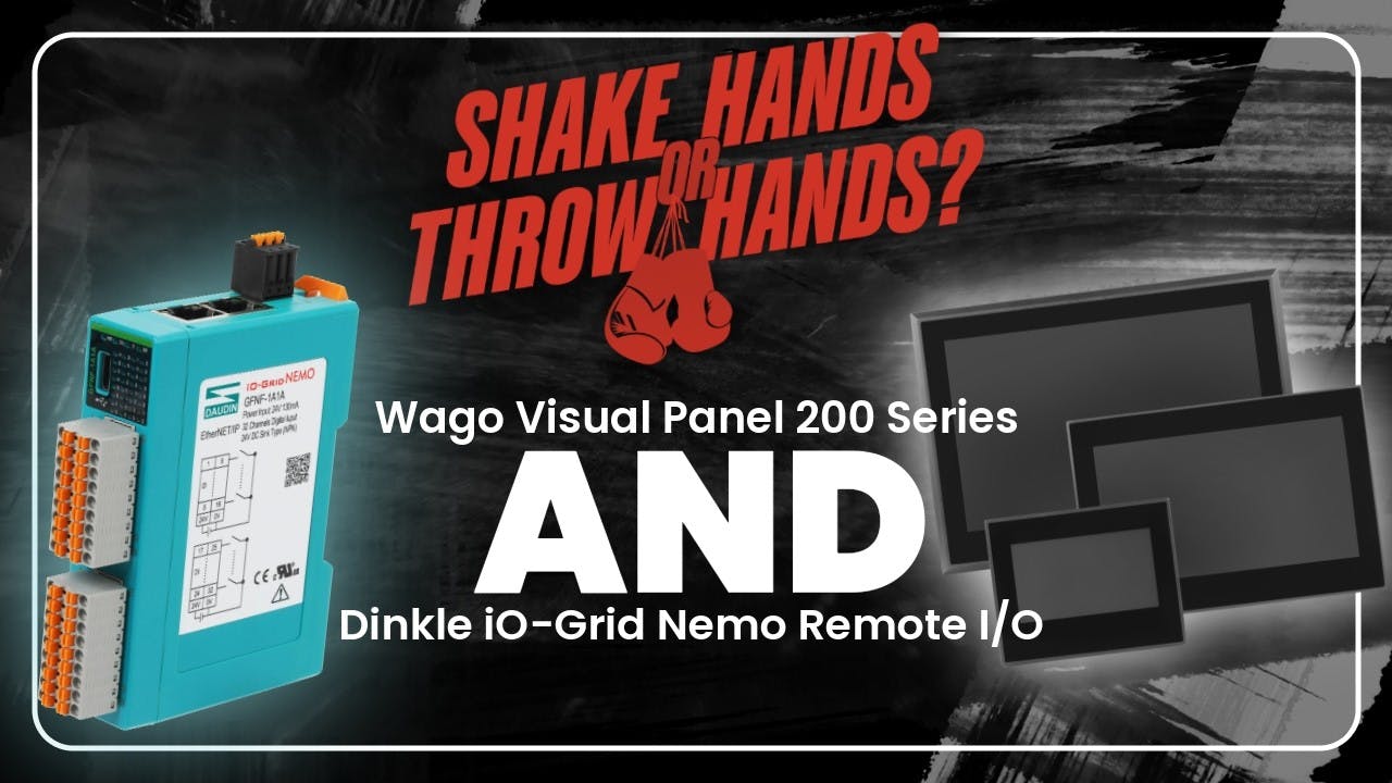 Dinkle iO-Grid Nemo Remote I/O & Wago Visual Panel 200 Series