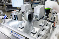Figure 2: The Tesseract from Norwalt is an advanced direct-to-object printing machine based on XPlanar maglev transport technology.