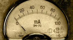 Close-up of an vintage ancient voltmeter