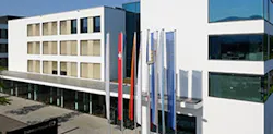 Front entrance of Endress+Hauser's new facility in Cernay, France