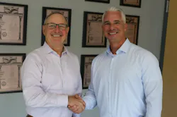 Craig Souser (left) has retired as president and CEO of JLS Automation and become chairman emeritus. Russ Stroner is the company’s new president and CEO.